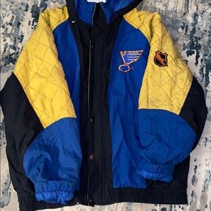 VINTAGE Starter STL blues puffy jacket
